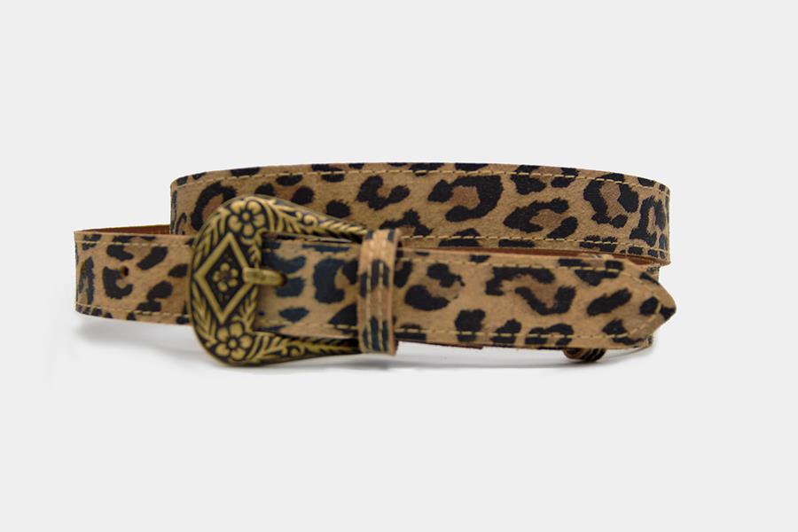 Cinturón leopardo. Alta calidad, hechos a mano en España